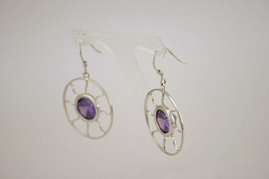 Auskarai su cirkoniu - AUM040