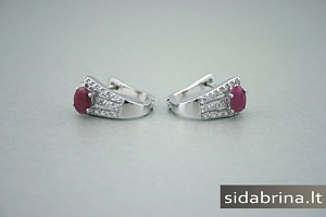 Auskarai su natūraliais akmenimis - AUM389