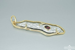 Pakabukas su granatu - PAM653