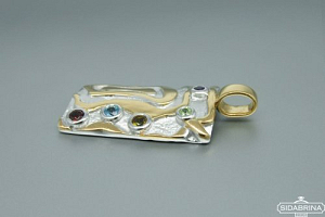 Pakabukas su natūraliais akmenimis - PAM443