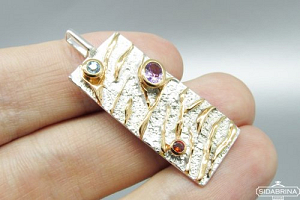 Pakabukas su natūraliais akmenimis - PAM508