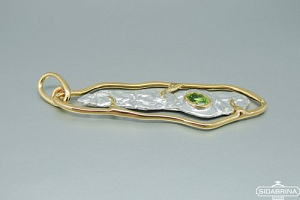 Pakabukas su peridotu - PAM654