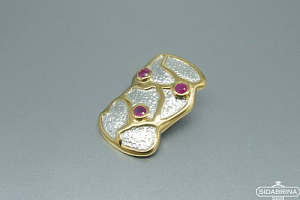 Pakabukas su rubinais - PAM388