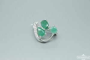 Sagė su natūraliu akmenimi - SGM062