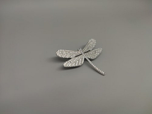 Sidabrinė sagė su cirkoniu - SGM102