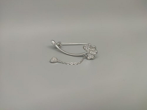 Sidabrinė sagė su cirkoniu - SGM105