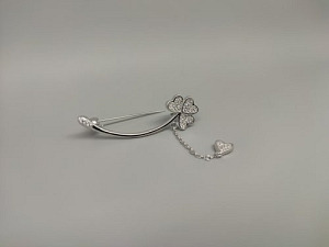 Sidabrinė sagė su cirkoniu - SGM105