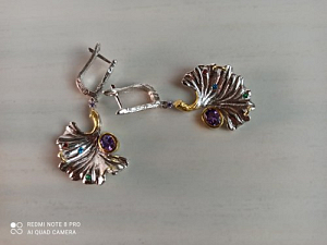 Sidabriniai auskarai - AUM2208