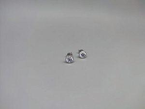 Sidabriniai auskarai su cirkoniu - AUM2401