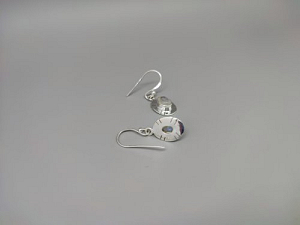 Sidabriniai auskarai su mėnulio akmeniu - AUM2391