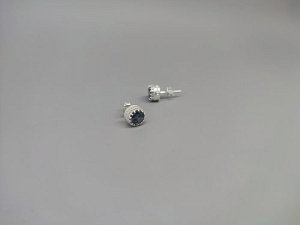 Sidabriniai auskarai su mistiniu kvarcu - AUM2408