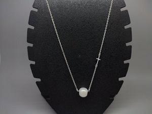 Sidabrinis kolje su kultivuotu perlu - KOL079