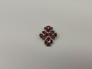 Sidabrinis pakabukas su granatu - PAM9177