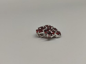 Sidabrinis pakabukas su granatu - PAM9177