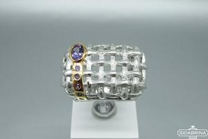 Žiedas su ametistu - ZDM1510