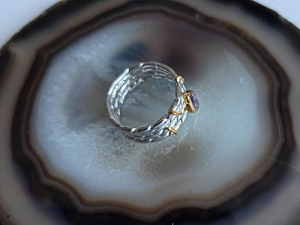 Žiedas su ametistu - ZDM1547