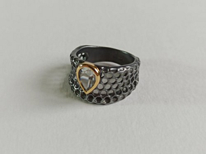 Žiedas su ametistu - ZDM1589