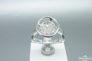 Žiedas su cirkoniais - ZDM847