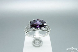 Žiedas su cirkoniais - ZDM975