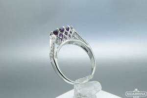 Žiedas su cirkoniais - ZDM975