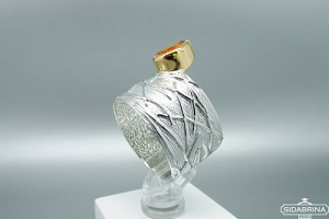 Žiedas su citrinu - ZDM1188