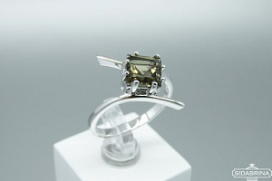 Žiedas su dūminiu kvarcu - ZDM1356