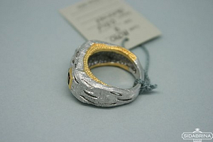 Žiedas su granatu - ZDM415
