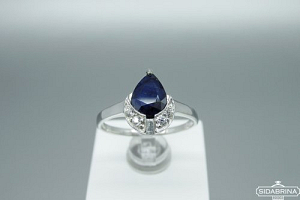 Žiedas su korundu - ZDM1490
