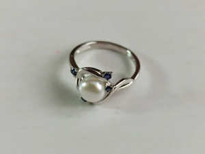 Žiedas su korundu - ZDM1565