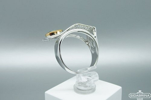 Žiedas su Londono topazu - ZDM1207