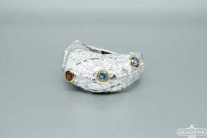 Žiedas su natūraliais akmenimis - ZDM1292