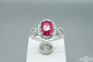 Žiedas su natūraliu akmenimi - ZDM1038