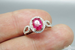 Žiedas su natūraliu akmenimi - ZDM1038