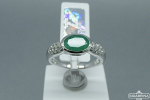 Žiedas su natūraliu akmenimi - ZDM499