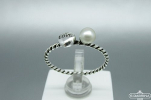 Žiedas su perlu - ZDM783
