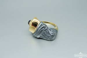 Žiedas su rodolitu - ZDM1224