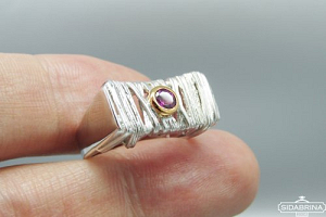 Žiedas su rodolitu - ZDM1302