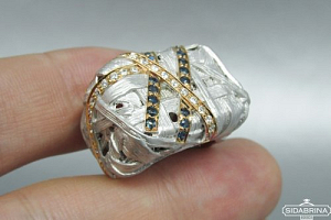 Žiedas su safyrais - ZDM1099