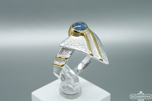 Žiedas su safyru - ZDM1250