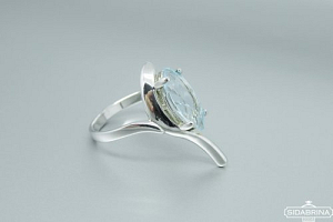 Žiedas su topazu - ZDM1022