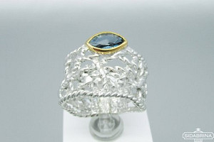 Žiedas su topazu - ZDM1269