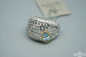 Žiedas su topazu - ZDM426