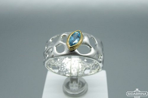 Žiedas su topazu - ZDM594