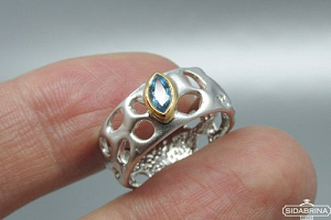 Žiedas su topazu - ZDM594