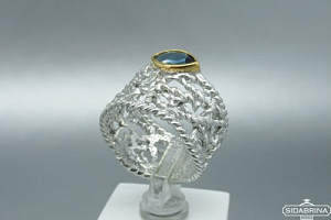 Žiedas su topazu - ZDM650