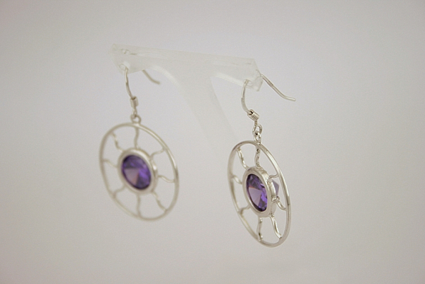 Auskarai su cirkoniu - AUM040