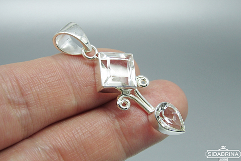 Pakabukas su kalnų krištolu - PAM751