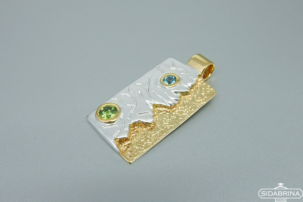 Pakabukas su natūraliais akmenimis - PAM511