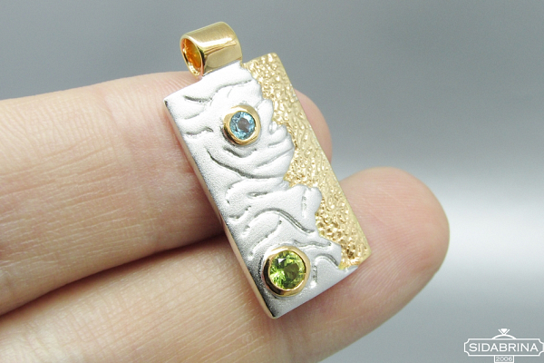 Pakabukas su natūraliais akmenimis - PAM511