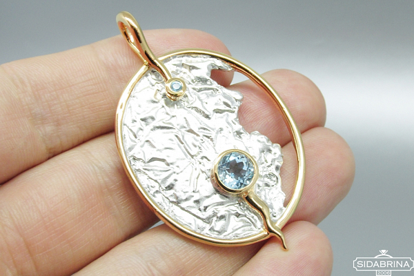 Pakabukas su topazu - PAM503